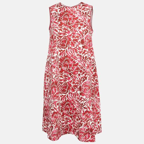 Floral Printed Cotton Sleeveless Alfiere Dress S - Weekend Max Mara - Modalova