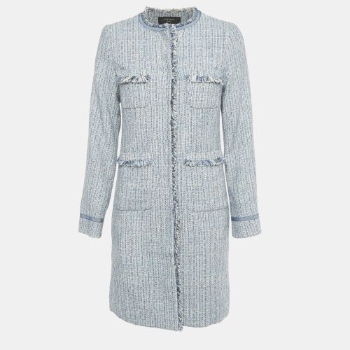Weekend Max Mara Blue Tweed Mid-Length Coat S - Weekend Max Mara - Modalova