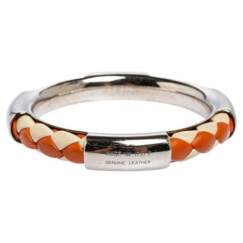 Woven Leather Tone Bangle Bracelet - Tod's - Modalova