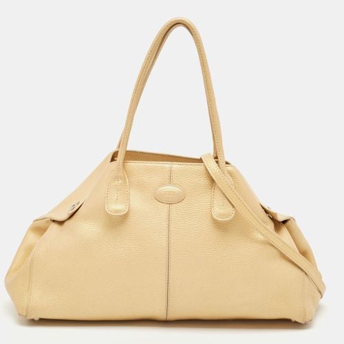 Tod's Gold Leather East/West New Girelli Satchel - Tod's - Modalova