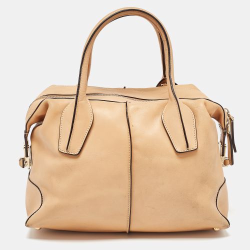 Tod's Beige Leather D Styling Bowler Bag - Tod's - Modalova