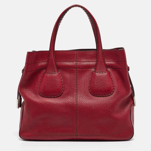 Tod's Red Leather Restyling D Bag Media Tote - Tod's - Modalova