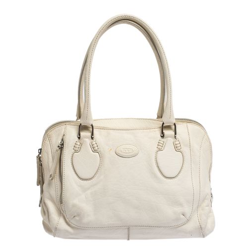 Leather Double Zip Satchel - Tod's - Modalova