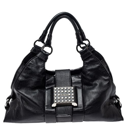 Tod's Black Leather Studded Lock Flap Shoulder Bag - Tod's - Modalova