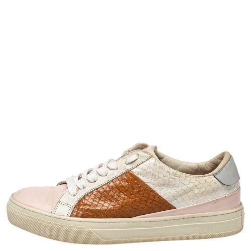 Size 36 Leather and Python Leather Slip On Sneakers - Tod's - Modalova