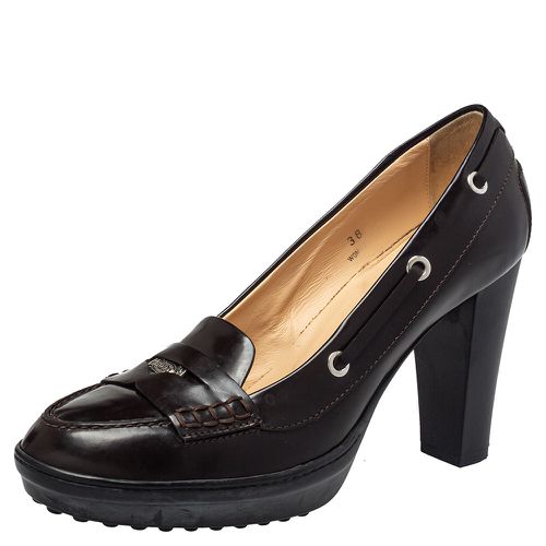 Leather Penny Loafer Pumps Size 38 - Tod's - Modalova