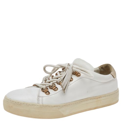 Leather Tassel Trim Low Top Sneakers Size 39 - Tod's - Modalova