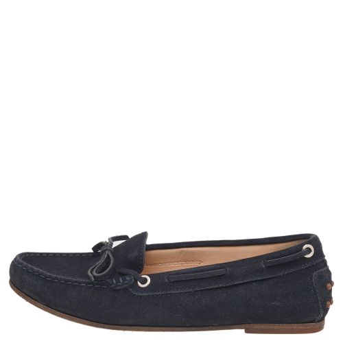 Leather Bow Slip On Loafers Size 36.5 - Tod's - Modalova
