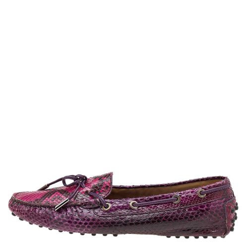Python Bow Slip On Loafers Size 39 - Tod's - Modalova