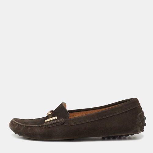 Tod's Brown Suede Slip On Loafers Size 37 - Tod's - Modalova