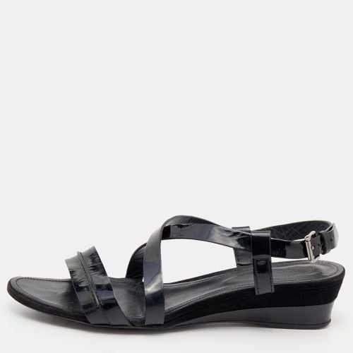 Tod's Black Leather Criss Cross Slingback Sandals Size 40 - Tod's - Modalova