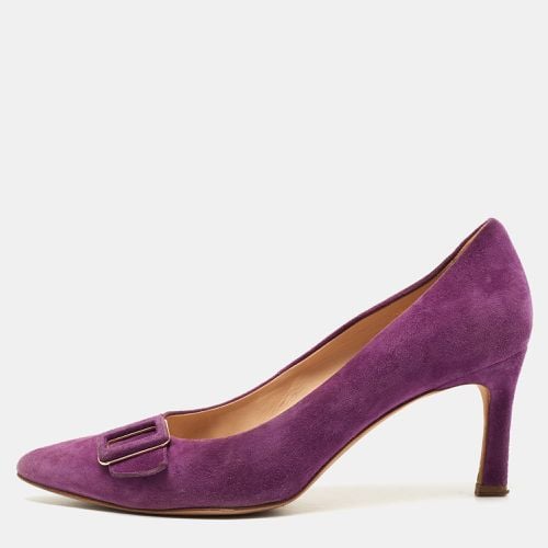 Tod's Purple Suede Buckle Pumps Size 39.5 - Tod's - Modalova