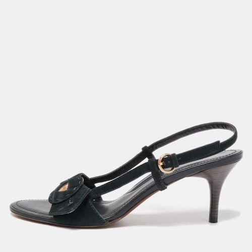 Tod's Black Suede Slingback Sandals Size 40 - Tod's - Modalova