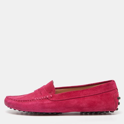 Suede Penny Slip On Loafers Size 35 - Tod's - Modalova