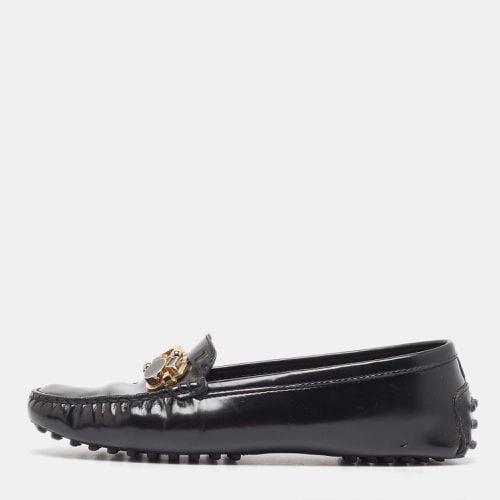 Tod's Black Patent Leather Crystal Embellished Loafers Size 36.5 - Tod's - Modalova