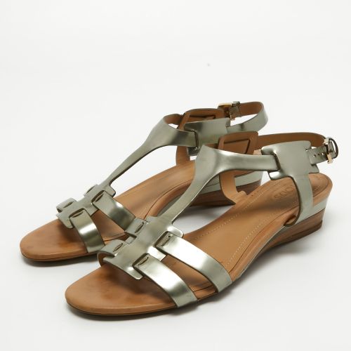 Leather Wedge Ankle Strap Sandals Size 36.5 - Tod's - Modalova