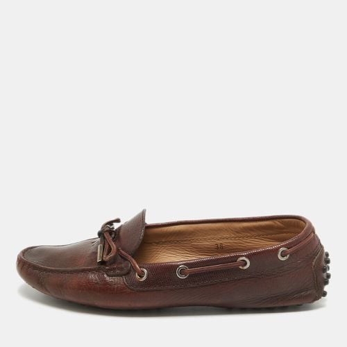 Tod's Brown Leather Slip On Loafers Size 38 - Tod's - Modalova