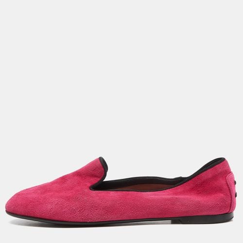 Tod's Pink Suede Smoking Slippers Size 36.5 - Tod's - Modalova