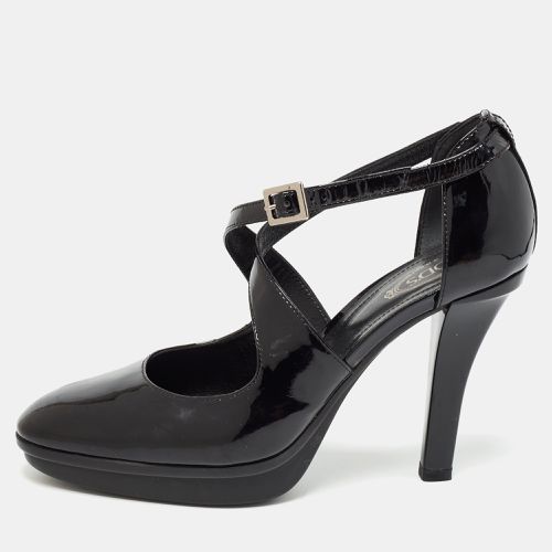 Patent Leather Cross Strap Platform Pumps Size 38.5 - Tod's - Modalova