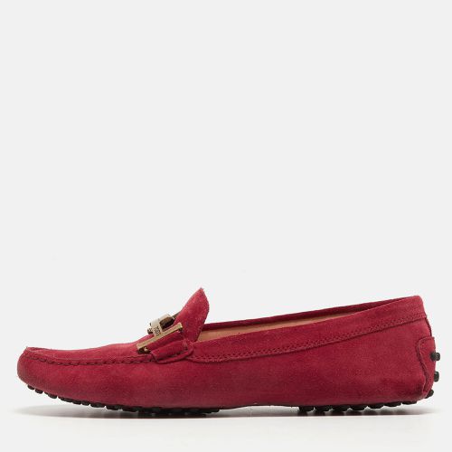 Suede Double T Buckle Loafers Size 39 - Tod's - Modalova