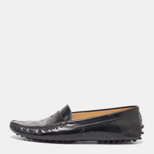 Tod's Black Patent Leather Slip On Loafers Size 38 - Tod's - Modalova