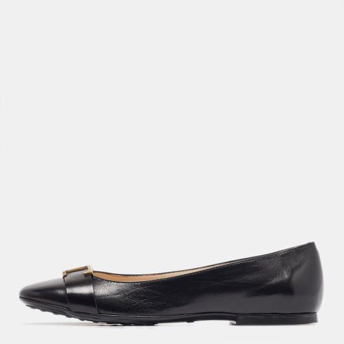 Tod's Black Leather Ballet Flats Size 37 - Tod's - Modalova