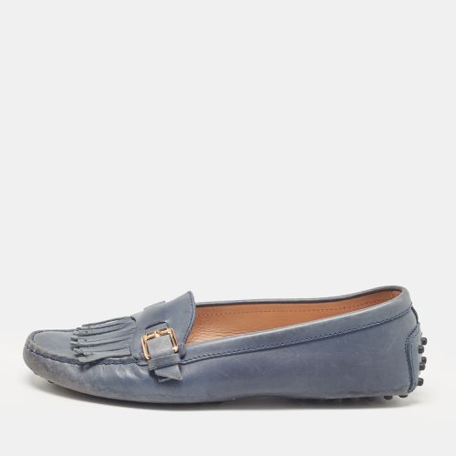 Tod's Blue Leather Loafers 37 - Tod's - Modalova