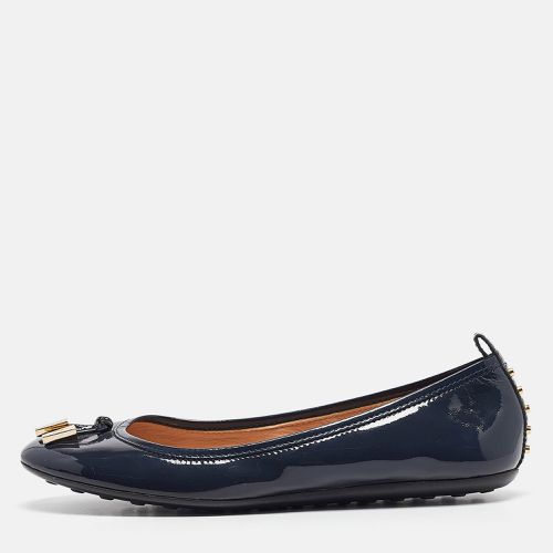 Tod's Navy Blue Patent Leather Ballet Flats Size 37 - Tod's - Modalova