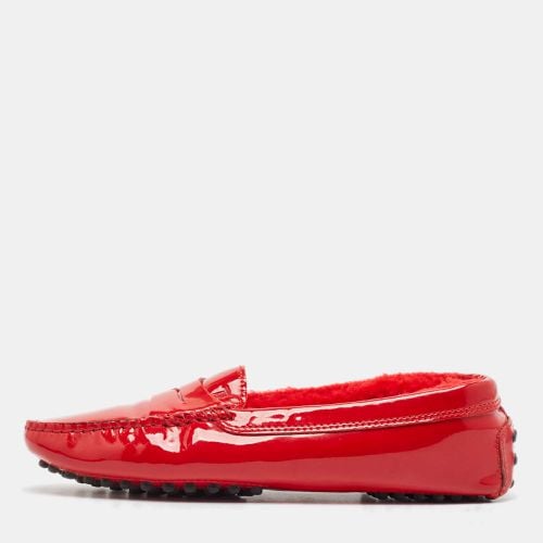 Tod's Red Patent Leather Penny Loafers Size 37 - Tod's - Modalova