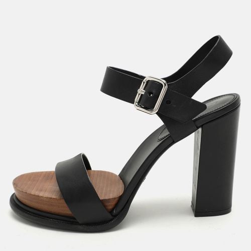 Tod's Black Leather Ankle Strap Sandals Size 41 - Tod's - Modalova