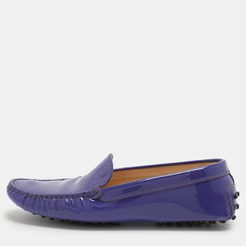 Tod's Purple Patent Leather Slip On Loafers Size 37 - Tod's - Modalova