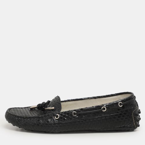Size 37 Python Leather Loafers - Tod's - Modalova