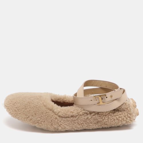 Bubble Size 38 Shearling Fur Ballet Flats - Tod's - Modalova