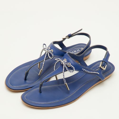 Size 39.5 Leather Thong Flats - Tod's - Modalova
