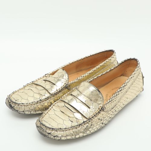 Size 38.5 Python Penny Loafers - Tod's - Modalova