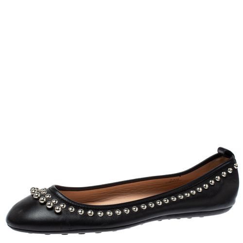 Leather Studded Ballet Flats Size 38.5 - Tod's - Modalova