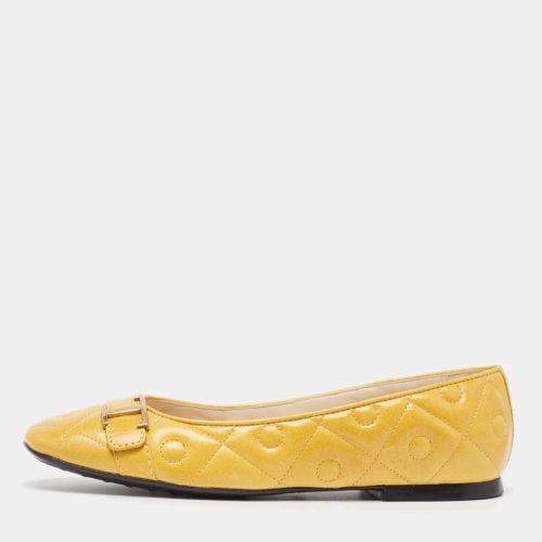 Tod's Yellow Leather Ballet Flats Size 38 - Tod's - Modalova