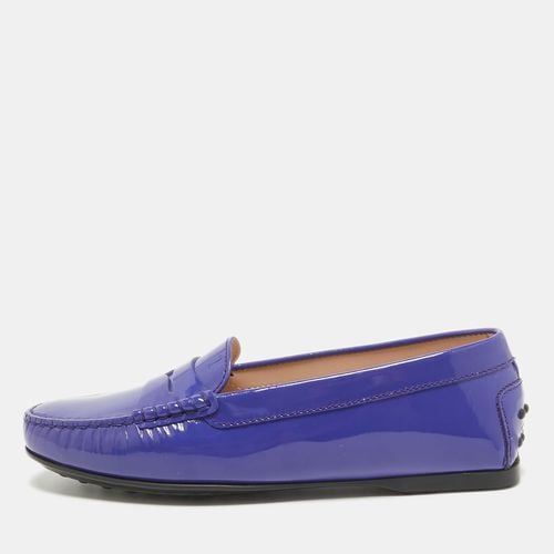 Tod's Blue Patent Leather Penny Loafers Size 36 - Tod's - Modalova