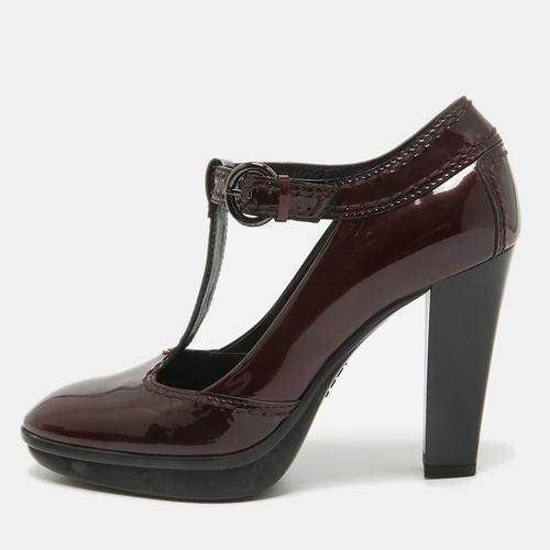 Tod's Burgundy Patent Leather Mary Jane Pumps Size 38.5 - Tod's - Modalova