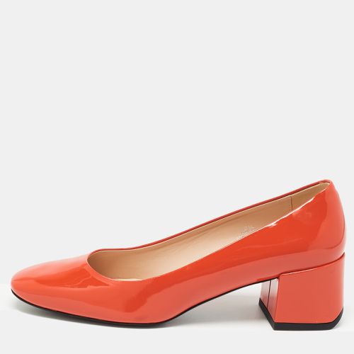 Tod's Orange Patent Leather Block Heel Pumps Size 38.5 - Tod's - Modalova