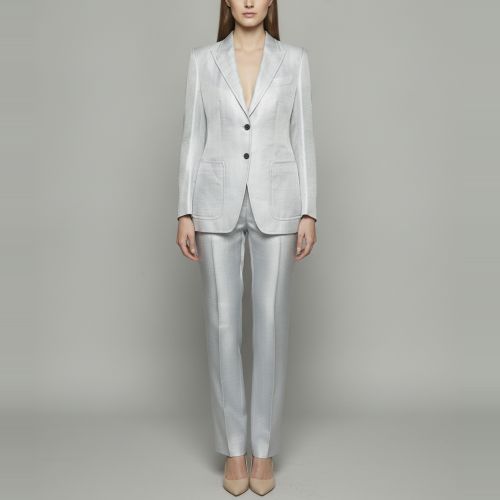 Textured Silk Blend Single Breasted Tailored Suit S - Tom Ford - Modalova