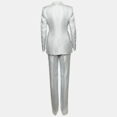 Textured Silk Blend Single Breasted Tailored Suit S - Tom Ford - Modalova
