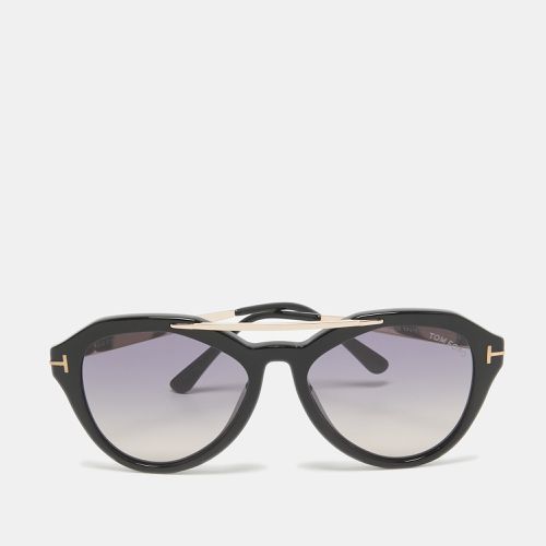 Tom Ford Black Gradient Lisa TF576 Aviator Sunglasses - Tom Ford - Modalova