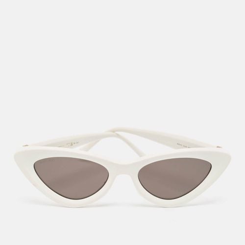 Jimmy Choo White/Black Addy/S Cat Eye Sunglasses - Jimmy Choo - Modalova