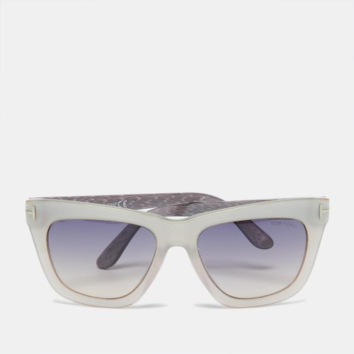 Tom Ford Grey/Grey Gradient TF361 Celina Rectangle Sunglasses - Tom Ford - Modalova