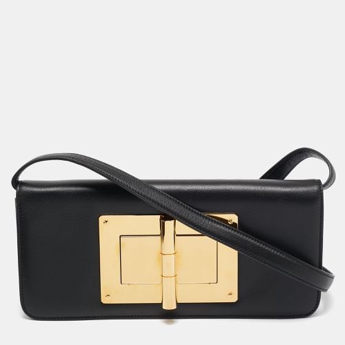 Tom Ford Black Leather Natalia Long Clutch Bag - Tom Ford - Modalova