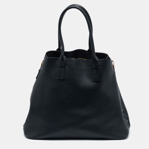 Tom Ford Black Leather Jennifer Tote - Tom Ford - Modalova