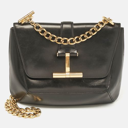 Tom Ford Black Leather Tara Chain Shoulder Bag - Tom Ford - Modalova