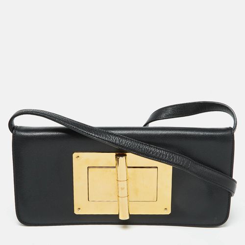 Tom Ford Black Leather Natalia Convertible Clutch - Tom Ford - Modalova