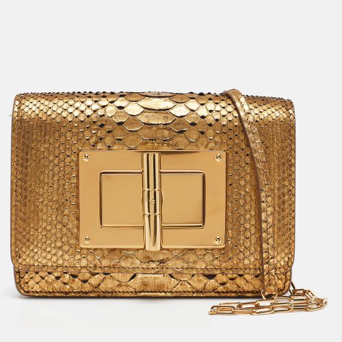 Tom Ford Gold Python Natalia Wallet On Chain - Tom Ford - Modalova